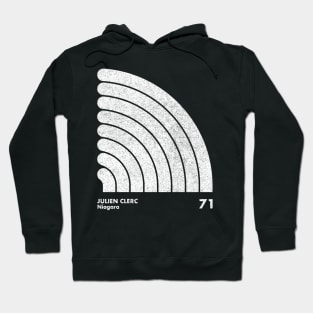 Julien Clerc / Minimal Graphic Design Tribute Hoodie